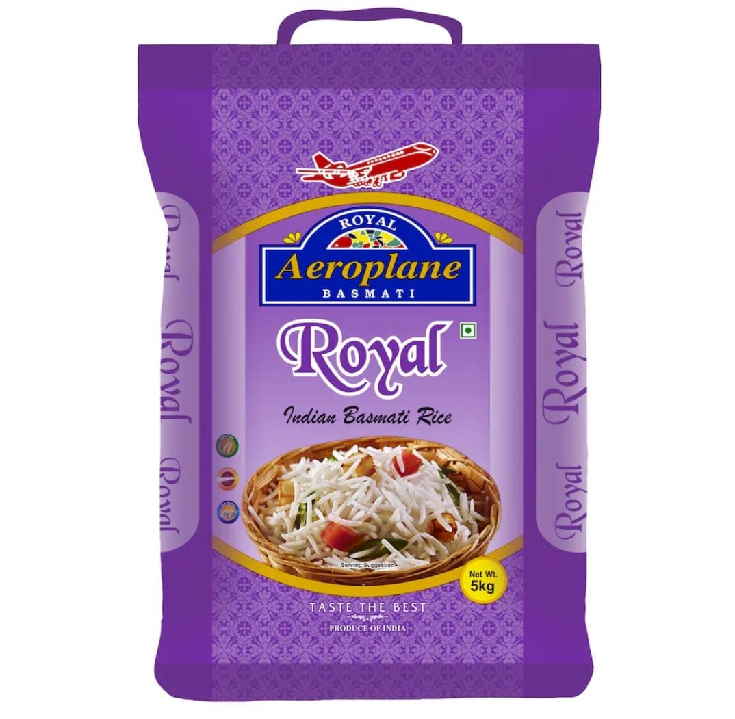 Aeroplane Royal Basmati Rice, 5 Kg
