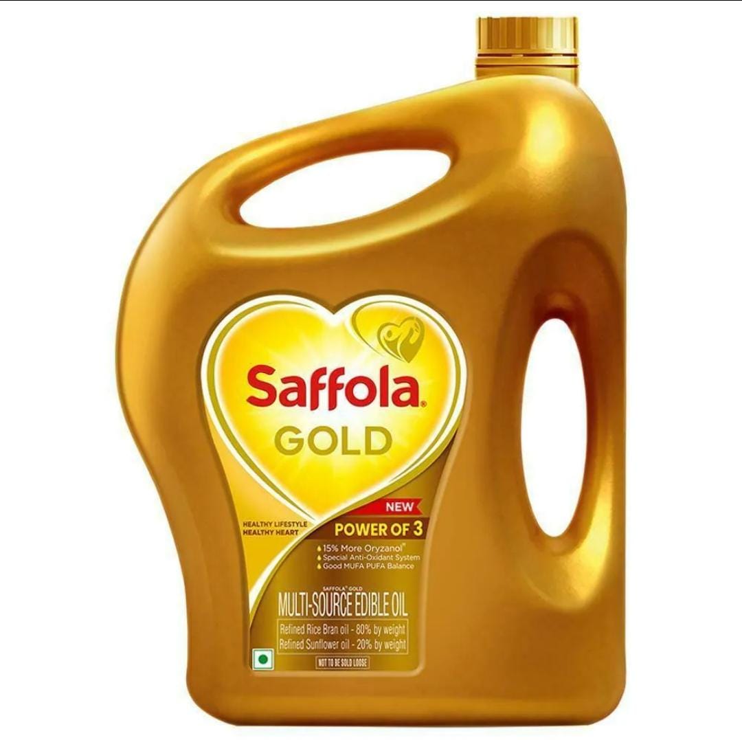 Saffola Gold Rice Bran Based Blended Oil 2.73 kg