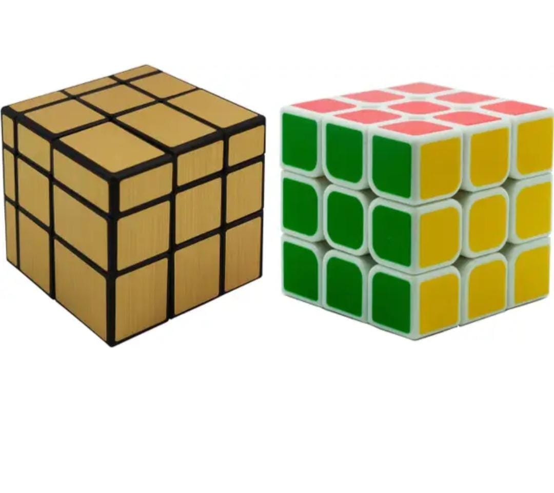 Golden Mirror Cube + 1 Full Printed Border