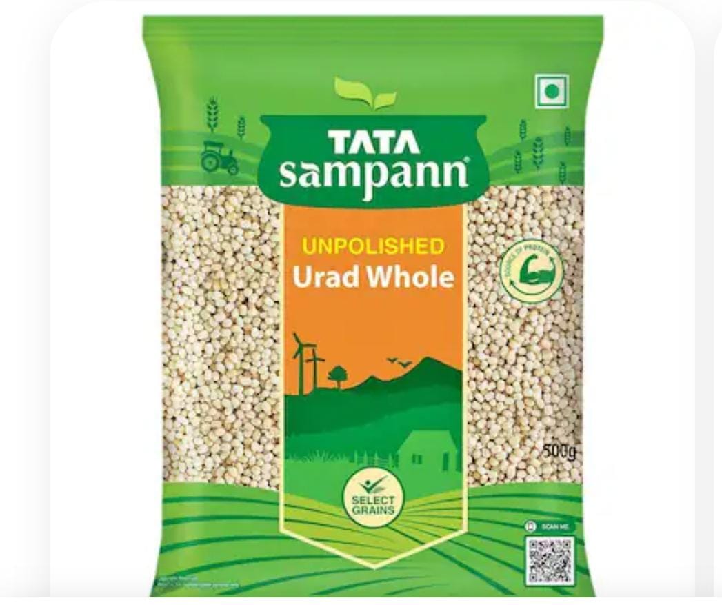 Tata Sampann Unpolished Whole Urad 500 g