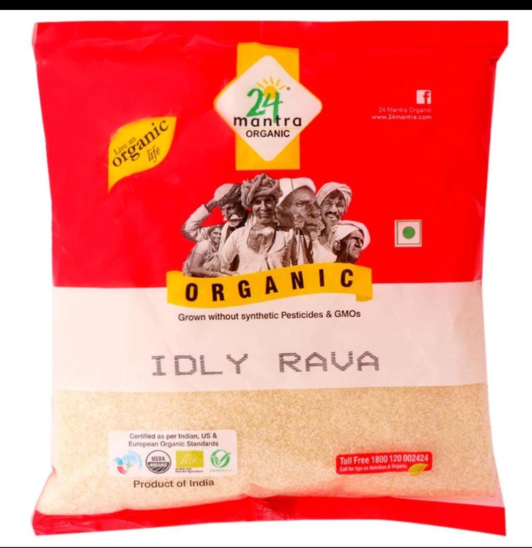 24 Mantra Organic Idli Rawa 500 g