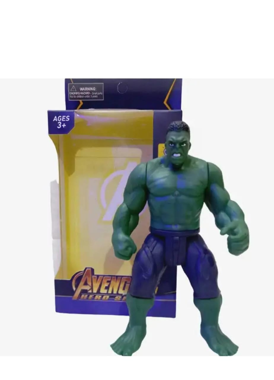 Marvel Hulk Action Figure, 6-Inch, Super Hero Toys and Figures for Kids Ages 4+