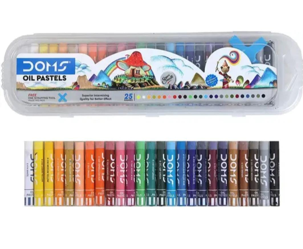 Doms 25 Shades Oil Pastel with Case |