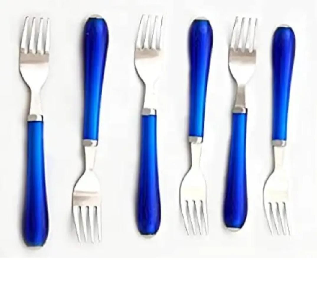 Plastic Handle Kitchen Set of 6 Forks