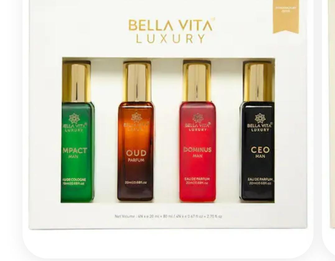 Bella Vita Luxury Man Perfume Gift Set (4 x 20 ml)