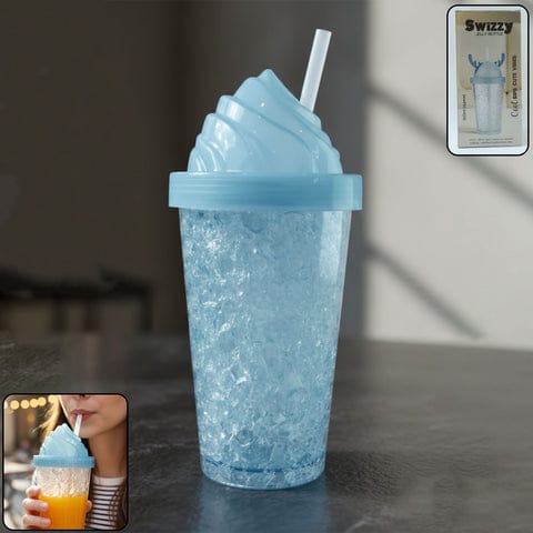 Ice cream swirl design tumbler bottle1 pic